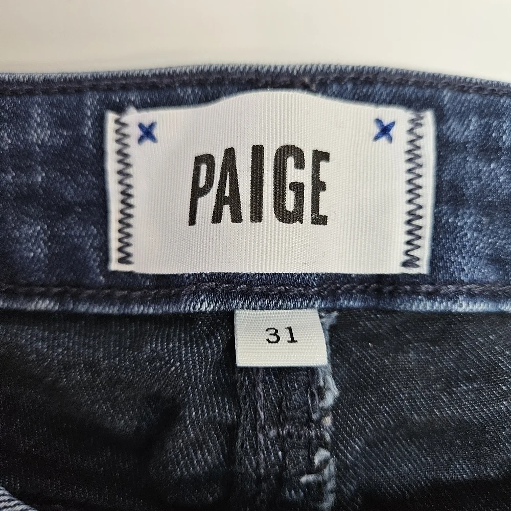 PAIGE Verdugo Ankle Skinny Jean Dark Wash Stretch Size 31